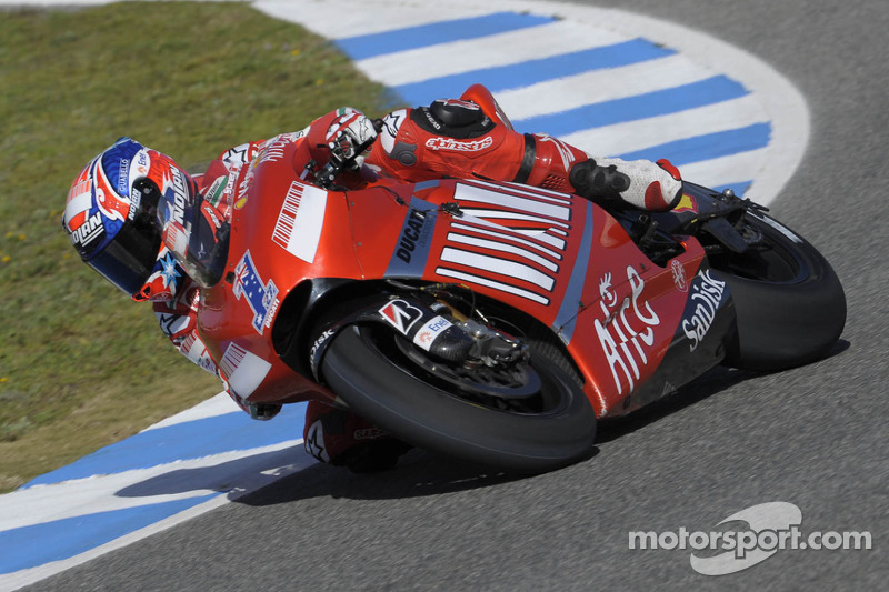 Casey Stoner llevó el 1 tras ganar en 2007 la corona con Ducati