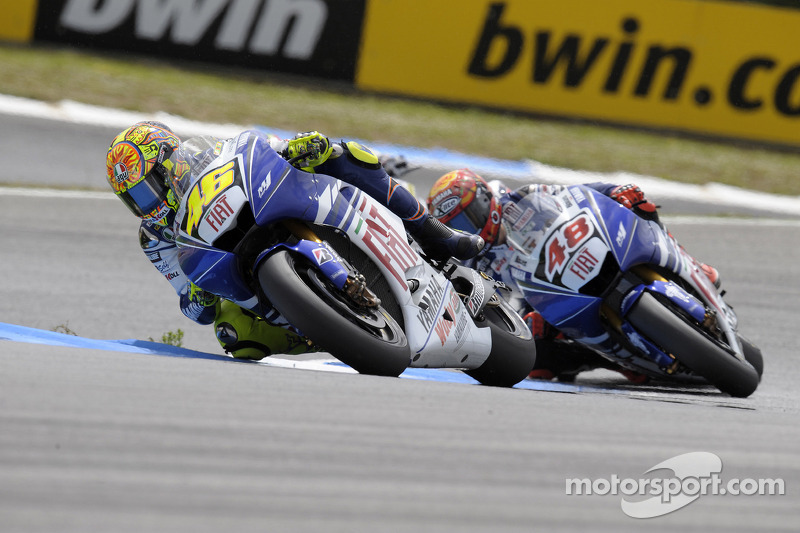 Valentino Rossi et Jorge Lorenzo