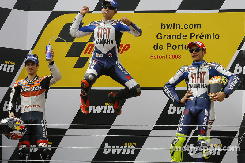 2008: MotoGP, 4º - Jorge Lorenzo - Yamaha; Dani Pedrosa e Valentino Rossi