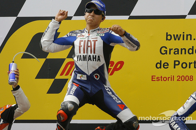 Jorge Lorenzo sur le podium