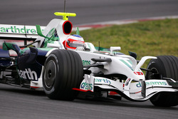 Rubens Barrichello, Honda Racing F1 Team, RA108 avec le nouvel aileron radical