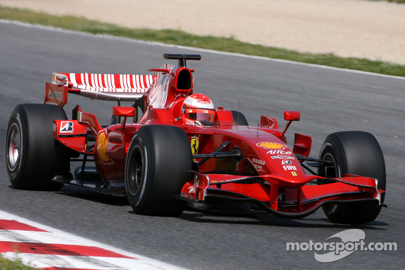 Michael Schumacher, Test Pilotu, Scuderia Ferrari, slicks