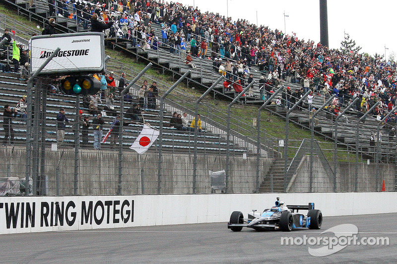 Danica Patrick takes the checkered flag for an historic win