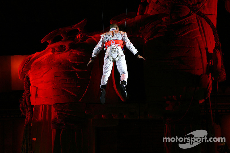 Lewis Hamilton, McLaren Mercedes, Lewis takes part a special performance, Troy