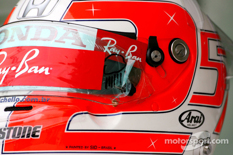 Helmet, Rubens Barrichello, Honda Racing F1 Team