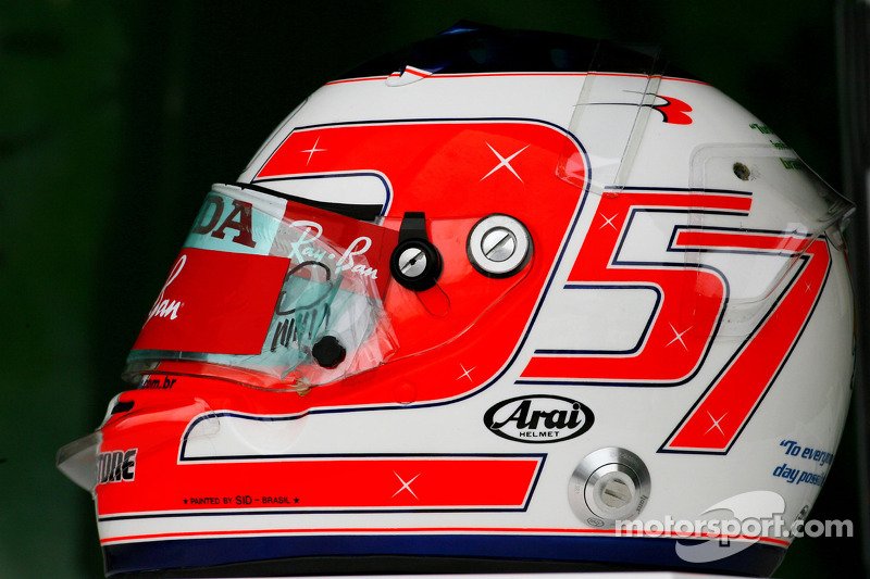 Helmet, Rubens Barrichello, Honda Racing F1 Team