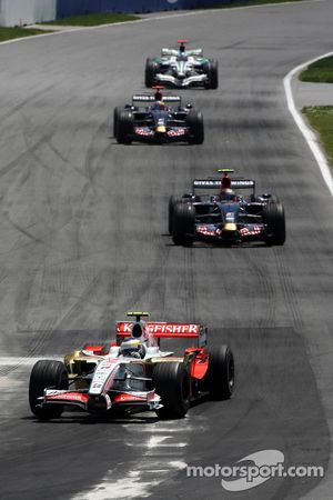 Giancarlo Fisichella, Force India F1 Team, Sebastian Vettel, Scuderia Toro Rosso