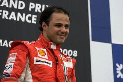 Podium: race winner Felipe Massa