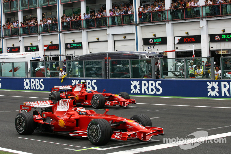 Starting grid: Kimi Raikkonen, Scuderia Ferrari, Felipe Massa, Scuderia Ferrari