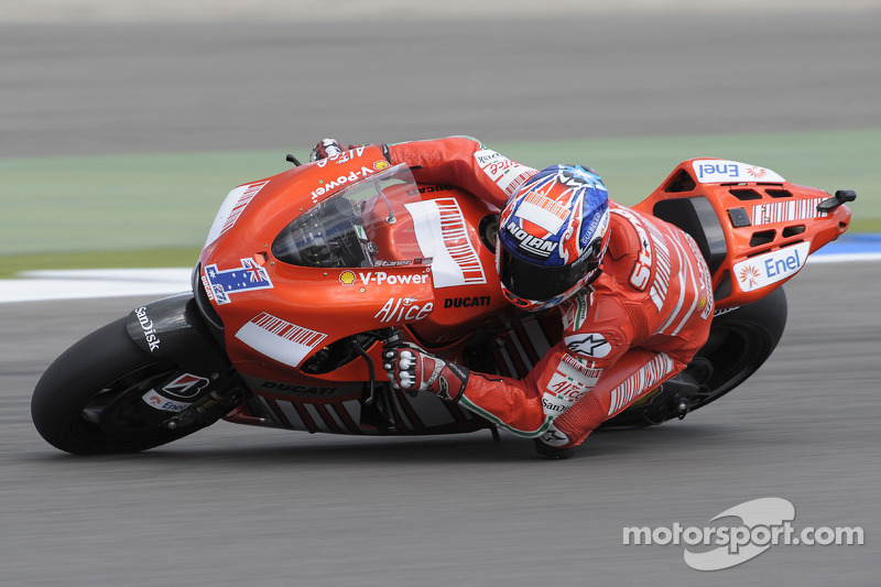 После успеха Кейси Стоунера на Ducati в 2008-м (на фото) в Ассене побеждали только Honda и Yamaha. Причем начиная с Бена Списа в 2011-м, две эти марки выигрывают строго поочередно