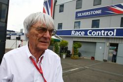 Bernie Ecclestone, President and CEO of Formula One Management on the day it has been announced that Donnington Park will become the host of the British GP in 2010