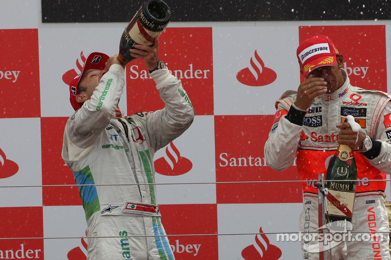 Podium: third place Rubens Barrichello