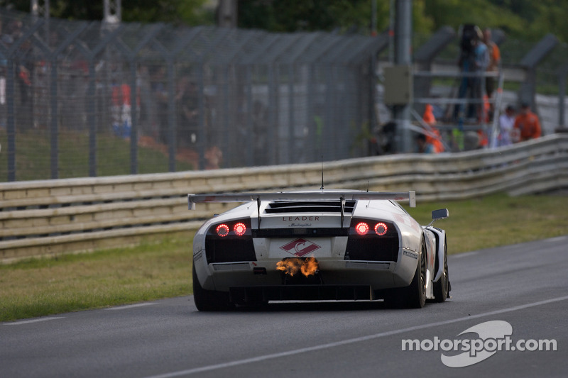 2008 год. Экипаж Петера Кокса, Романа Русинова и Майка Хеземанса, IPB Spartak Racing, Lamborghini Murcielago R-GT
