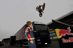 Red Bull X-Fighters Demo Show: Busty Wolter jumps over Sebastian Vettel, Scuderia Toro Rosso, Mark Webber, Red Bull Racing
