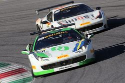 #128 Lueg Sportivo Ferrari 458: Christian Kinch and #192 Kessel Racing Ferrari 458: Jaques Duyver