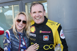 #181 Ineco - MP Racing Ferrari 4548: Erich Prinoth festeggia la vittoria