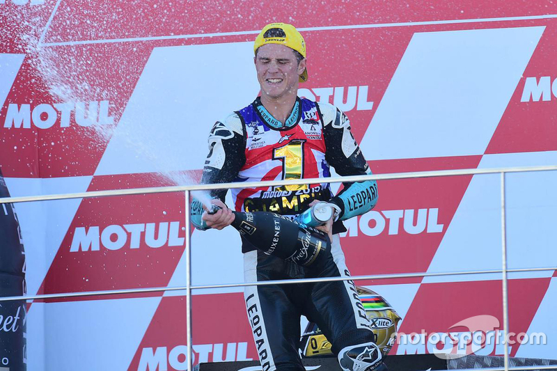 Podium: world champion 2015 Danny Kent, Leopard Racing