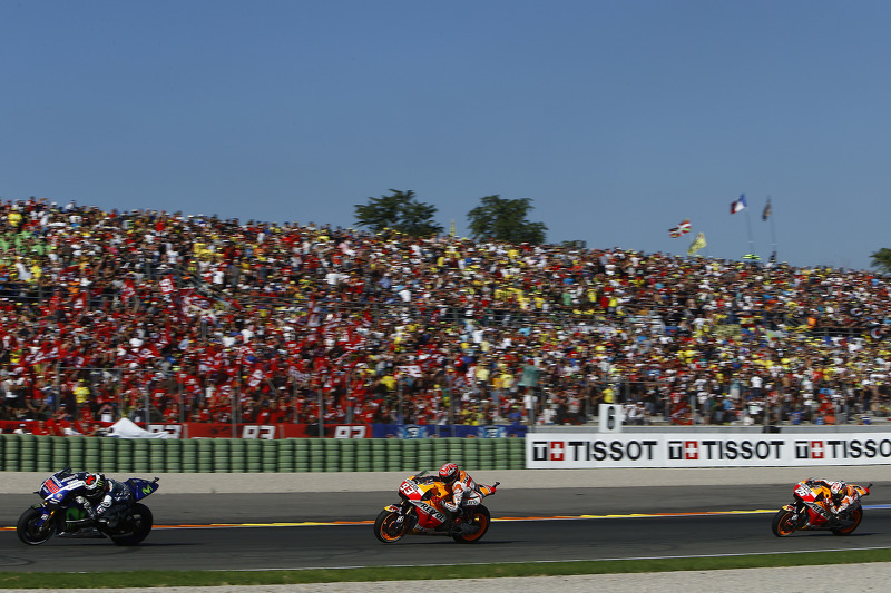 Jorge Lorenzo, Yamaha Factory Racing y Marc Márquez con Dani Pedrosa, Repsol Honda Team