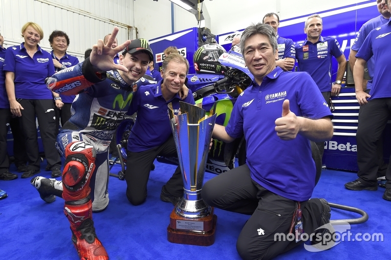 Il vincitore e campione 2015 MotoGP Lorenzo, Yamaha Factory Racing