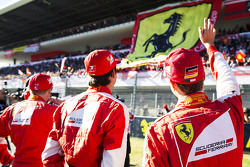 Sebastian Vettel, Ferrari and and Esteban Gutierrez, Ferrari Test and Reserve Driver