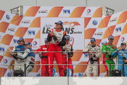 Podium: winners Nicolas Leutwiler, Shinji Nakano, second place Michael Munemann, Dean Koutsoumidis, James Winslow, third place William Lok, Richard Bradley, Tack Sung Kim