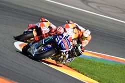 Jorge Lorenzo, Yamaha Factory Racing and Marc Marquez, Repsol Honda Team and Dani Pedrosa, Repsol Ho