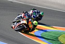 Toni Elias, Forward Racing Yamaha; Hector Barbera, Avintia Racing Ducati; Mike di Meglio, Avintia Ra