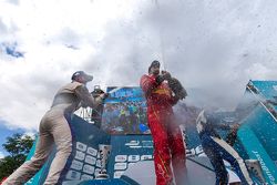 Podio: secondo Sam Bird, DS Virgin Racign Formula E Team, primo Lucas di Grass, Abt Schaeffler Audi