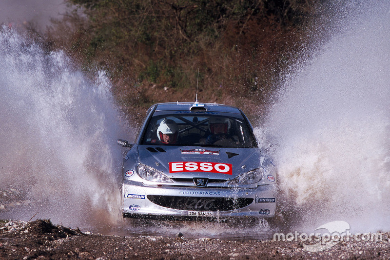 Marcus Grönholm und Timo Rautiainen, Peugeot Sport, Peugeot 206 WRC