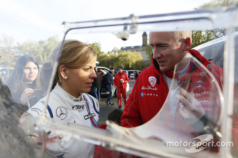 Susie Wolff con Paul Nagle, Citroën World Rally Team
