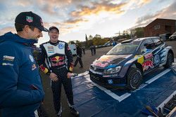 Sébastien Ogier con Jari-Matti Latvala, Volkswagen Motorsport