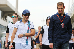 (L to R): Felipe Massa, Williams with Alex Wurz, Williams Driver Mentor / GPDA Chairman