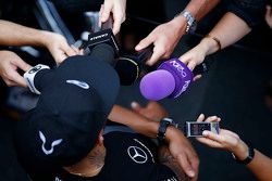 Lewis Hamilton, Mercedes AMG F1 with the media