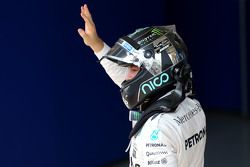 Il Poleman Nico Rosberg, Mercedes AMG F1 Team