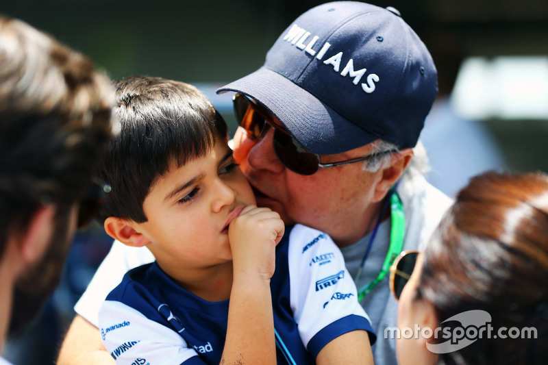 Felipinho Massa, with his gradfather Luis Antonio Massa,