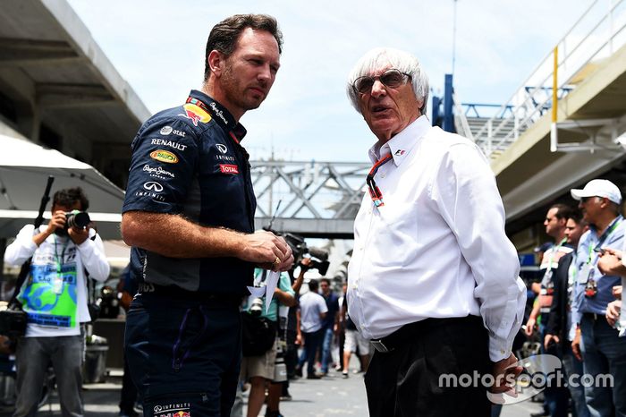 Christian Horner y Bernie Ecclestone