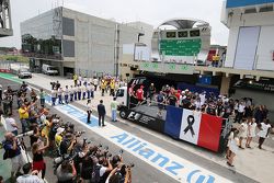 F1 presta homenagem às vítimas da tragédia de Paris