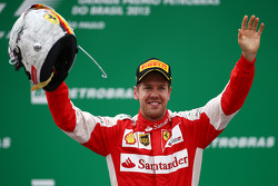 Podio: terzo Sebastian Vettel, Ferrari