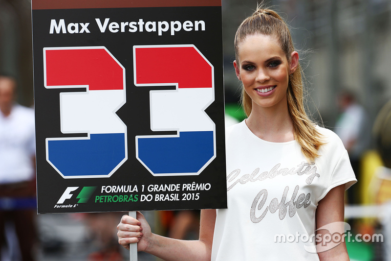 Grid girl para Max Verstappen, Scuderia Toro Rosso