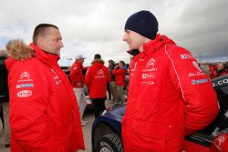 Yves Matton, Citroën Racing Team Principal with Stéphane Lefebvre, Citroën World Rally Team