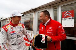 Yves Matton, Directeur de Citroën Racing, avec Kris Meeke, Citroën World Rally Team