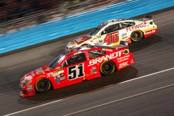 Justin Allgaier, Hscott Motorsports Chevrolet and Michael Annett, Hscott Motorsports Chevrolet