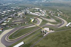 An aerial view of the Circuit of Wales