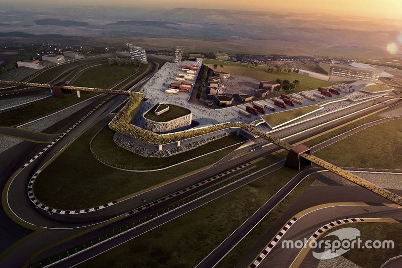 An aerial view of the Circuit of Wales