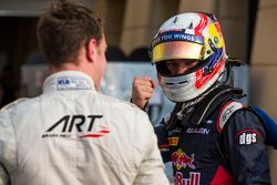 Polesitter Pierre Gasly, DAMS, und Stoffel Vandoorne, ART Grand Prix