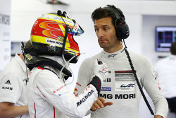 Timo Bernhard and Mark Webber, Porsche Team