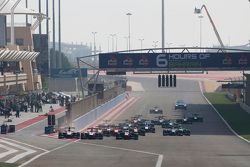 Start: Marvin Kirchhofer, ART Grand Prix, avanti a Esteban Ocon, ART Grand Prix e Luca Ghiotto, Trid