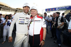 Mark Webber, Porsche Team met Dr. Wolfgang Porsche