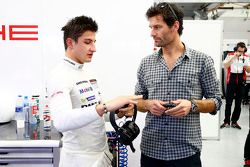 Mitch Evans en Mark Webber, Porsche Team