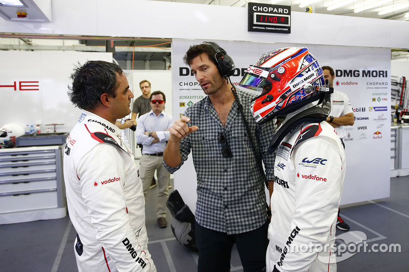 Mitch Evans, Mark Webber y Juan Pablo Montoya, Porsche Team